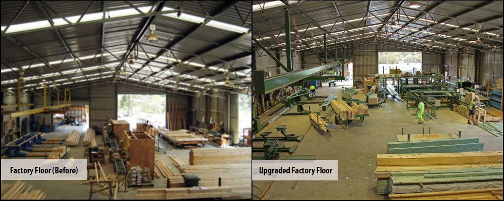 Upgraded factory floor under new management